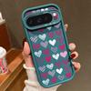 Милый красочный узор любви ТПУ матовый чехол для Google Pixel 9 Pro XL 8 Pro 8A сердца противоударный защита объектива мягкий чехол для телефона