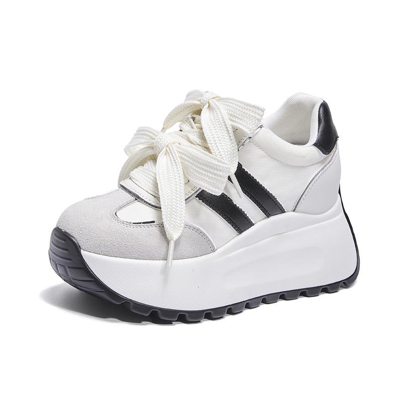 Внутреннее увеличение роста Обувь Форреста Гампа женская легкая 2025 весна и лето новая ретро цветовая гамма платформа повседневная обувь для моральной подготовки г