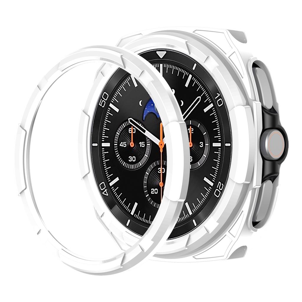 Прочный Безель+Мягкий TPU Бампер Чехол для Samsung Galaxy Watch 8 classic 46мм Защитная Крышка Galaxy Watch 8 classic Защита
