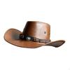Ковбойская шляпа Вестерн Джаз Защита от солнца ПУ Костюм с широкими полями на день рождения