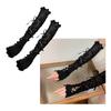Girls Lace Gloves Balletcore Accessories For Wedding Engagement Party Ruffle Floral Lace Sleeve Lolita