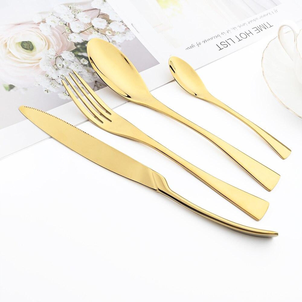 Фиолетовый столовая посуда из нержавеющей стали 304, зеркало, роскошные столовые приборы, нож, вилка, ложка, посуда, западная еда, ресторан, можно мыть в посудомоечной машине