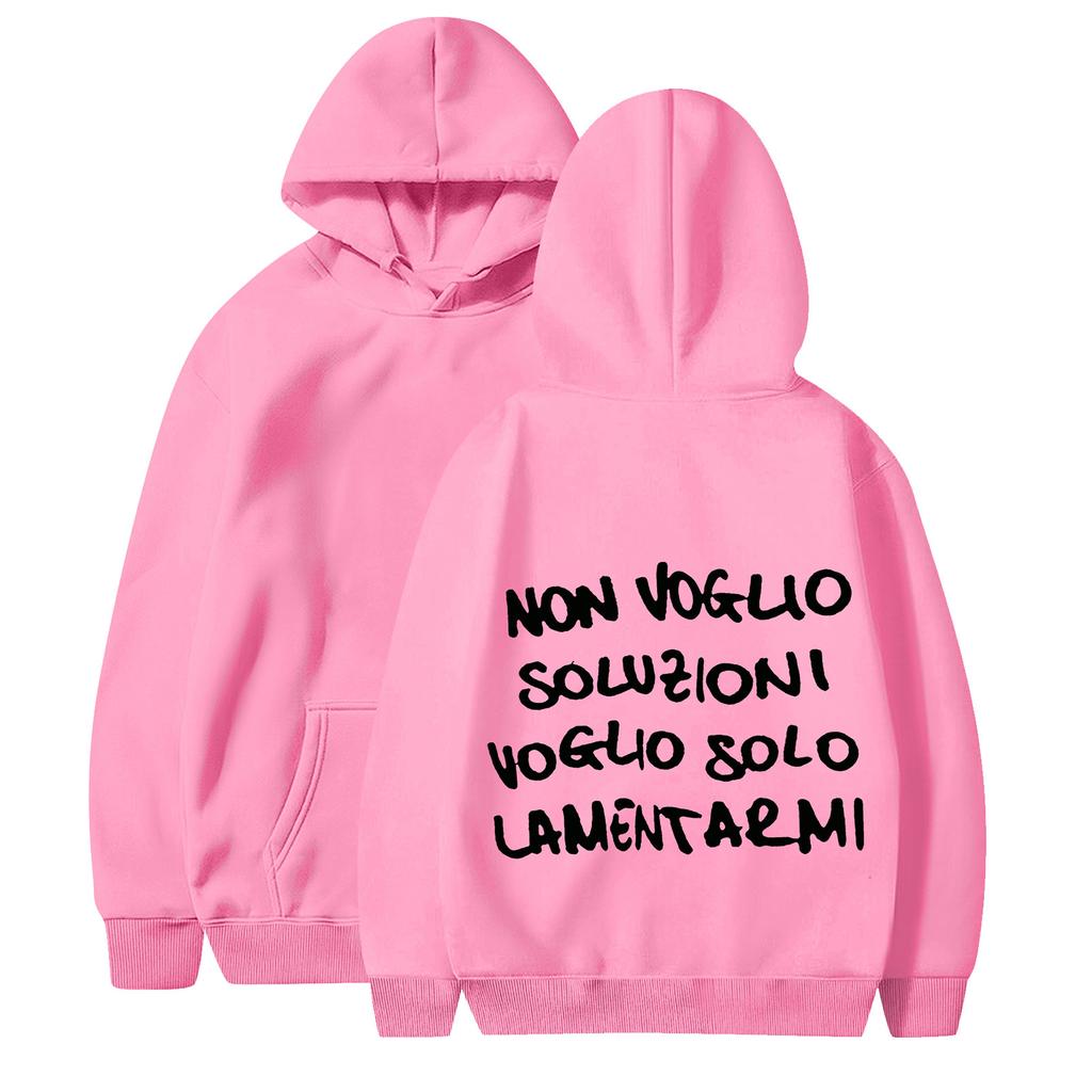 Women's Casual Fashion Solid Color Rugby Print Long Sleeve Hooded Sweatshirt Top