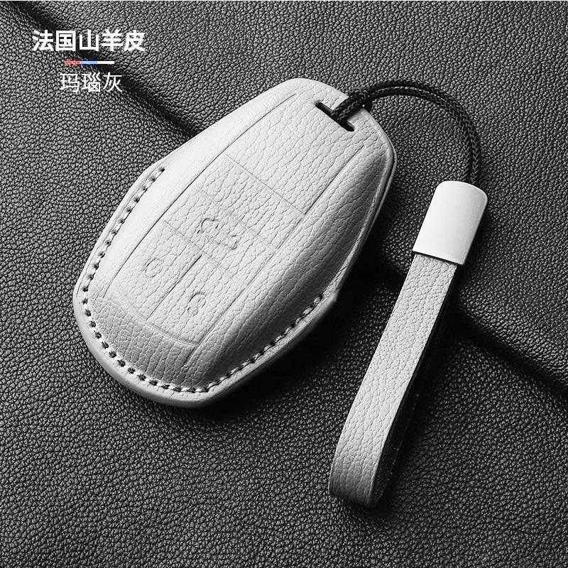 Shell Protection Bag Holder Suede Leather Car Remote Key Case Cover For New Bentley Flying Spur Continental GT Bentayga Mulsanne T4