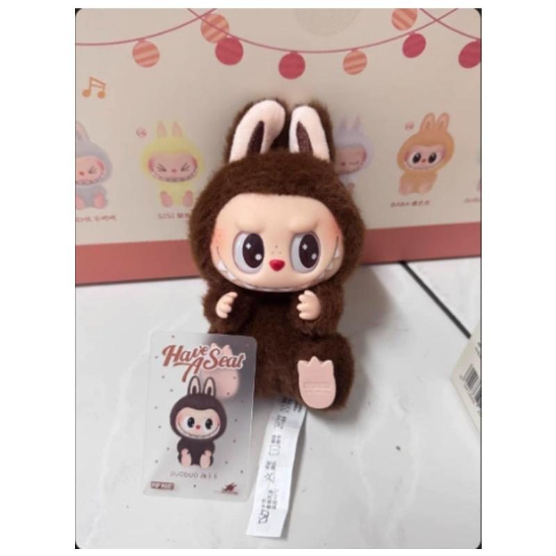 Лабубу Сидящий 1:1 Высококачественный Макарон 2-й Вечеринка Монстров Виниловый Плюшевый Блайнд Бокс Декоративная Коробка-Сюрприз Коллекция Кукол