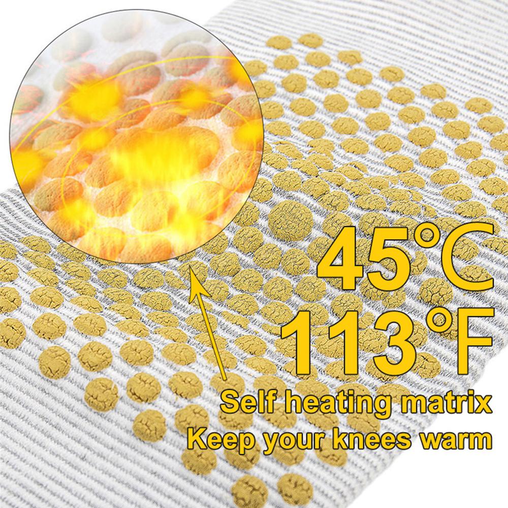 1 пара турмалиновых наколенников, магнитотерапия, поддержка колена, бандаж, инфракрасный рукав для ног, облегчение боли при артрите, бандаж для колена