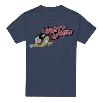 Mighty Mouse Унисекс Взрослая Футболка Mighty Retro