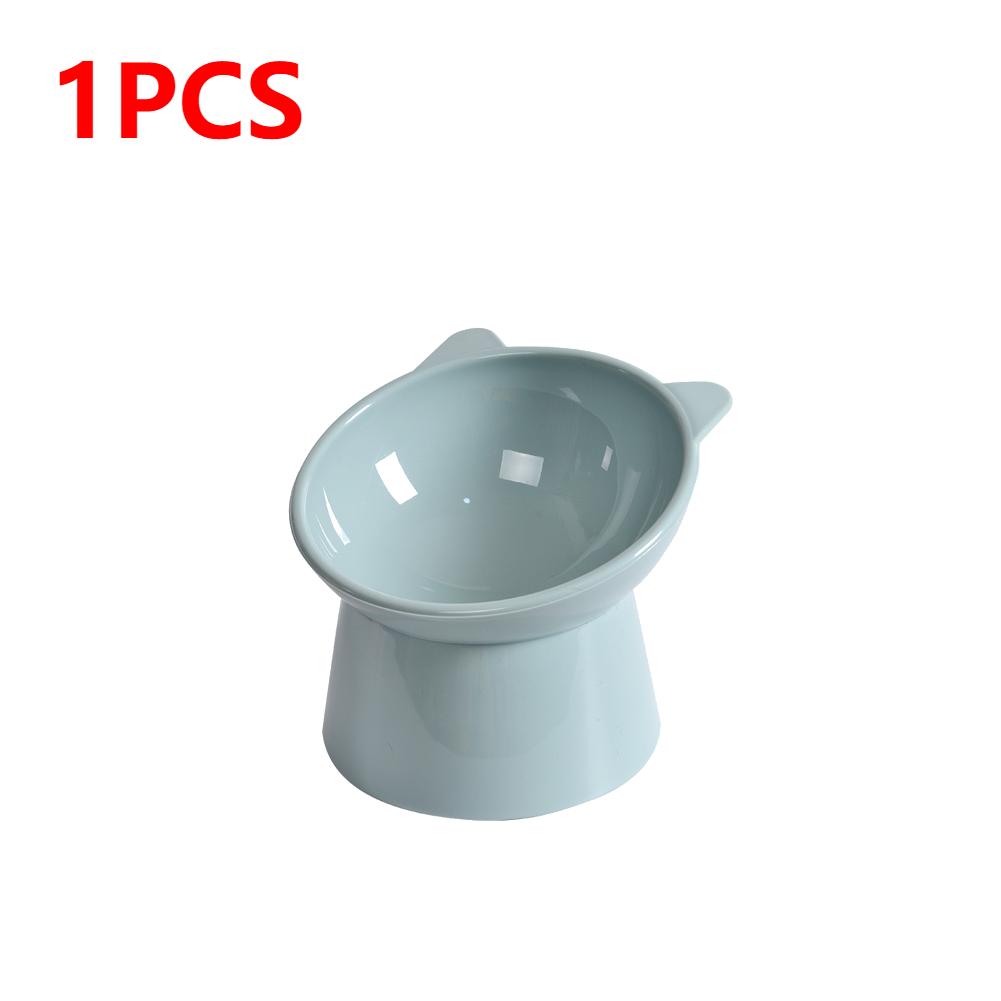3PCS Tilted Cat Food Bowl Cat Food Dish Ergonomic Raised Cat Food Bowl Anti Vomiting Plastic Feeding Bowl Non Slip for Cats Dogs