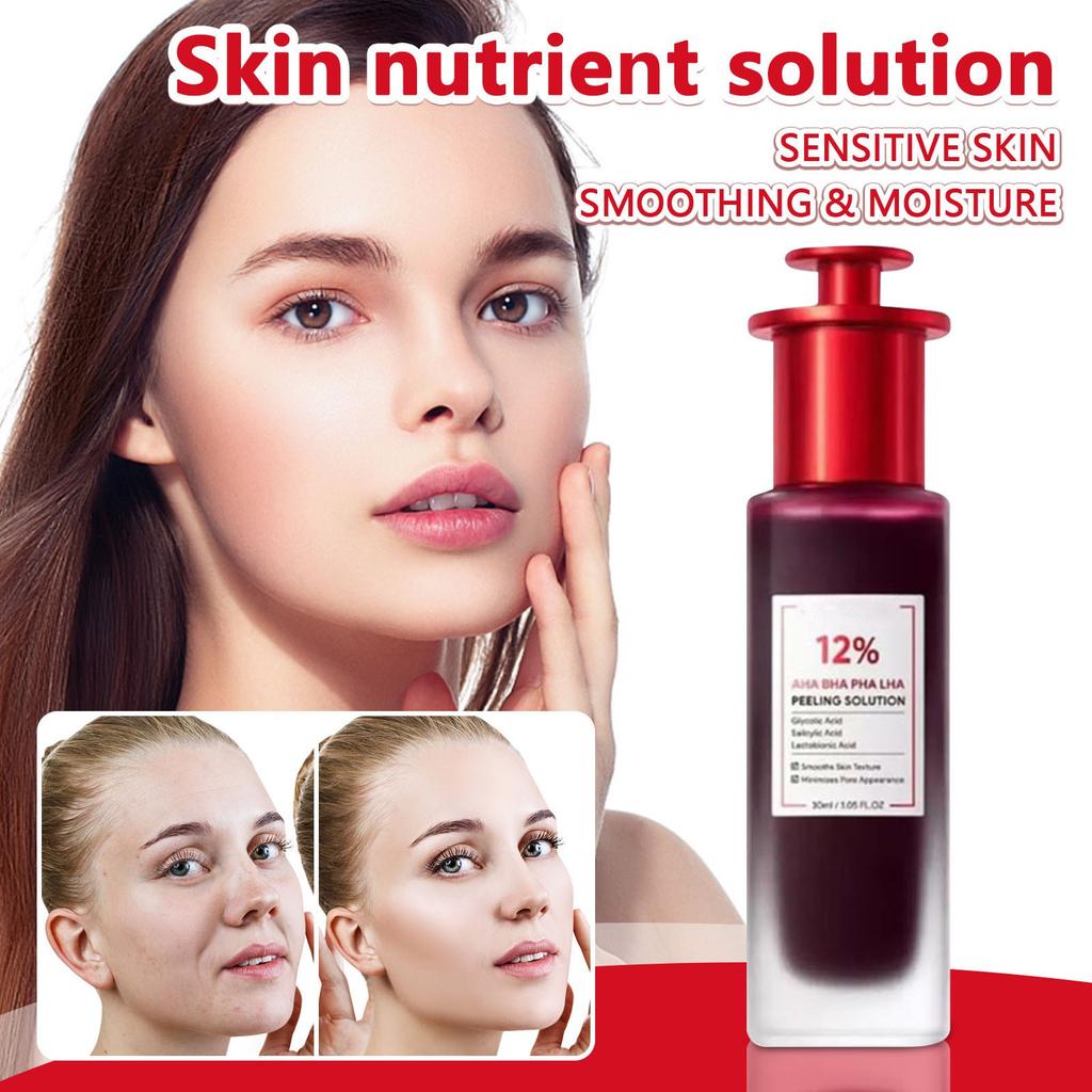 Фруктовый салициловый пилинг от черных точек, угрей, шрамов, акне, сужение пор, увлажнение 30 мл