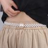 Waist Chain Women Waistband Korean Style Waist Belt Sweet Pearl Belt  Ladies