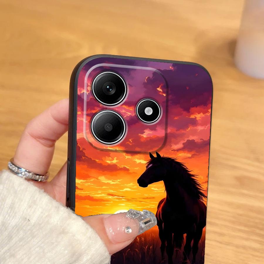 Чехол для Xiaomi Redmi Note 9 13 Pro Plus 10 11 14 11s 12s 10S 9S 12 Pro 7 8 Funda Чехол для телефона Крутая Лошадь