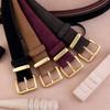 Women S Suede Finish Genuine Leather Belt For Jeans Fashion Decoration