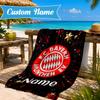 Custom Name Beach Towel Bayern Munich Crest Art Microfiber Beach Towel, Lightweight for Summer Travel, Swimming Pool Fan Birthday Gift
