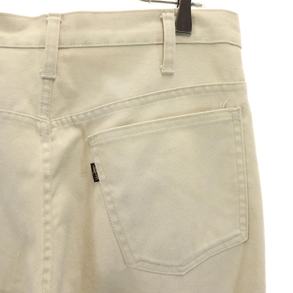 Levi's 70s Big E Vintage Long pants beige STA-PREST TALON Zip Men's Used