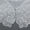 Women False Collar White Blouse Top Collar Elegant Fake Collar Shawl Wrap Universal Lady Party Dress Clothes Accessories