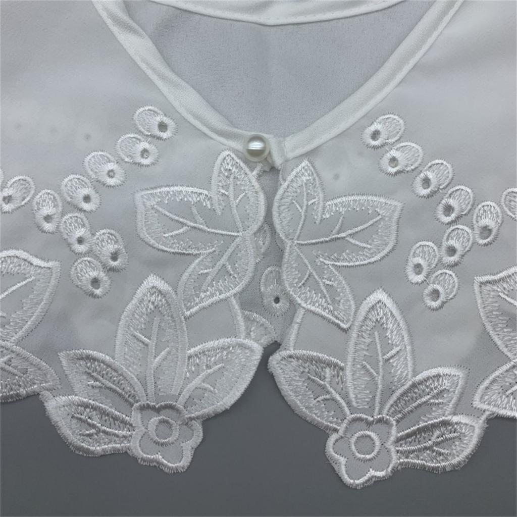 Women False Collar White Blouse Top Collar Elegant Fake Collar Shawl Wrap Universal Lady Party Dress Clothes Accessories