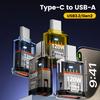 Адаптер USB 3.2 на Type C для быстрой зарядки 120 Вт OTG 10 ГБ Высокоскоростная передача данных Аудиопередача Для Xiaomi Huawei ПК Планшет USB C Конвертер