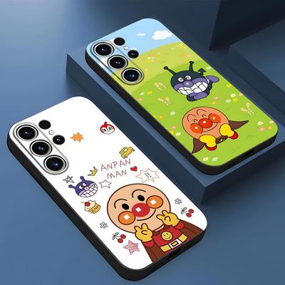 Чехол для телефона Samsung S26 S24 Ultra S25 S23 Fe S22 S20 S21 Plus A16 A54 A34 A53 Задняя крышка Мультяшный Милый Анпанман
