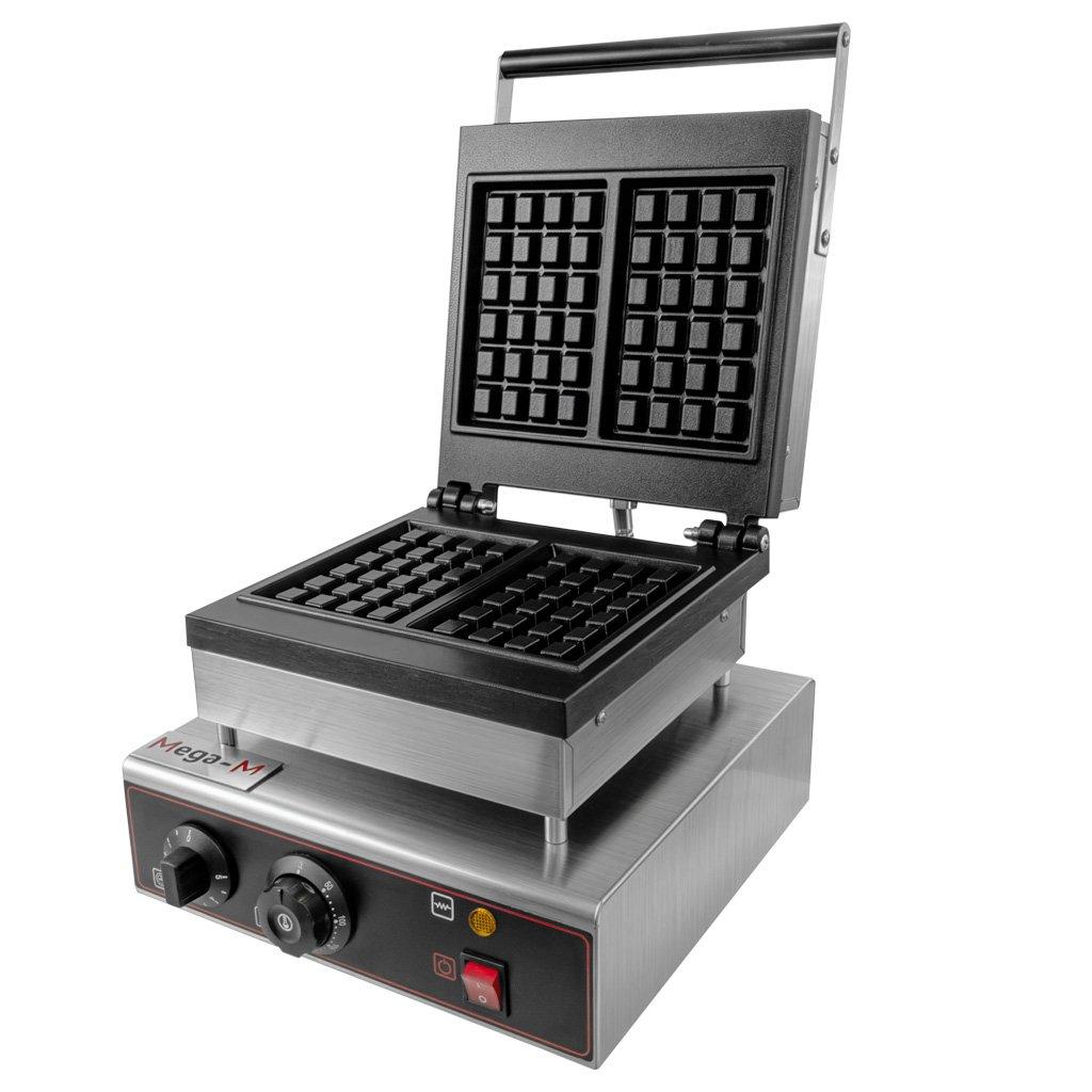 Mega-M Rectangular Waffle Maker 4X6 2000W N