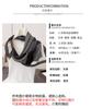 Simple geometric paper pattern imitation velvet herringbone pattern cotton and linen feeling small square scarf silk scarf headscarf shawl decorative