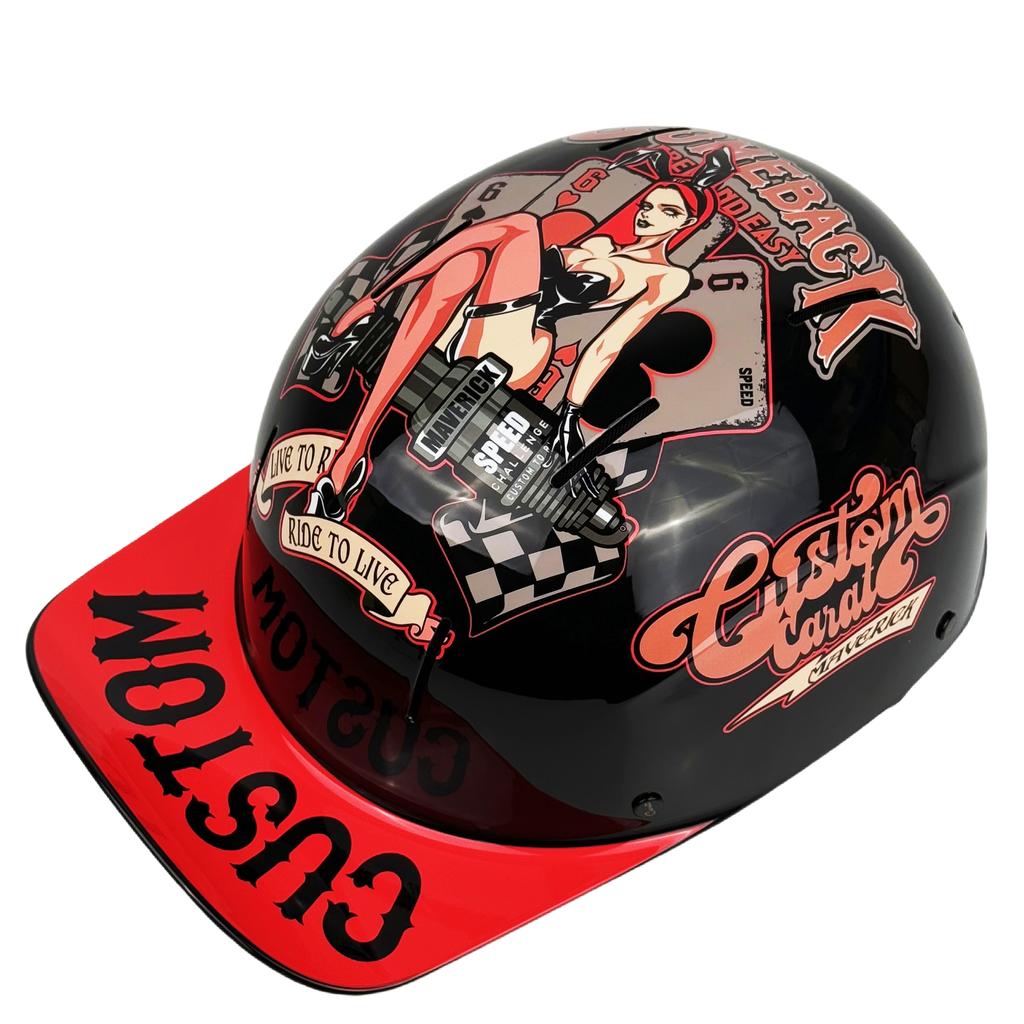 NEW Motorcycle Vintage Retro Helmets Baseball cap helmet Men Women Adult Scooter Half Face Vintage Summer Cap