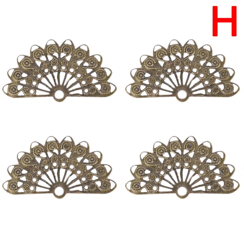 100шт цветок филигрань Diy аксессуары металлические изделия разъем для изготовления ювелирных изделий