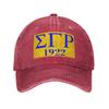 Sigma Gamma Rho 1922 Джинсовая Кепка Повседневные Бейсболки Регулируемая Шляпа Летние Унисекс Бейсболки
