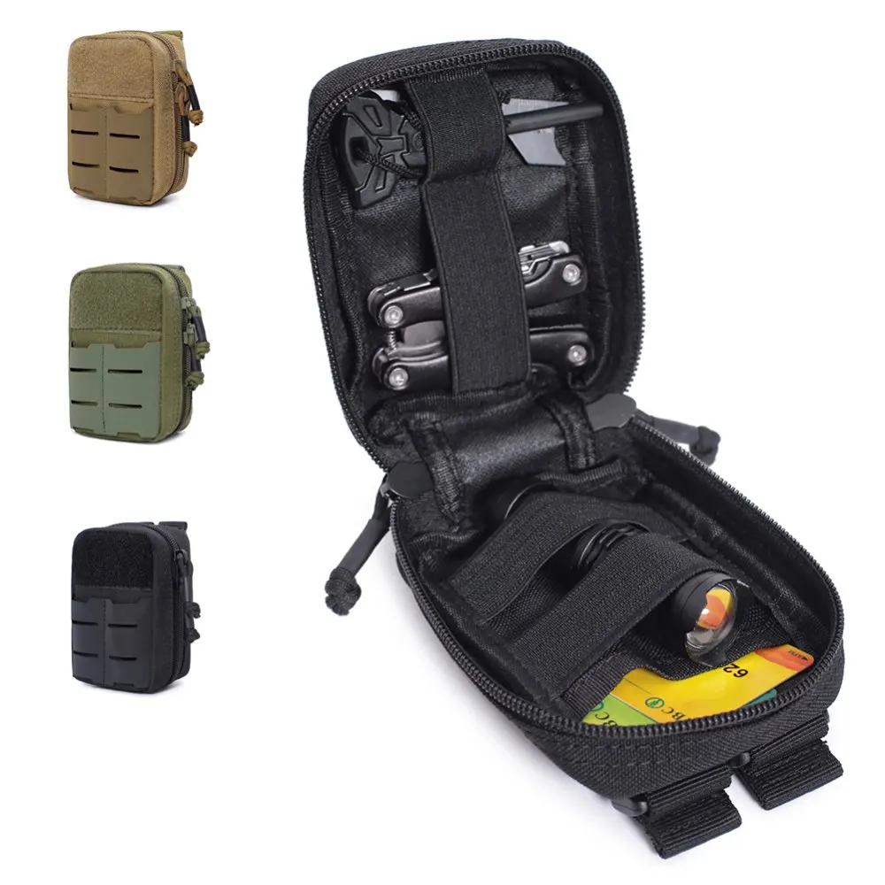 Сумки Molle на пояс 1000D нейлон охота выживание аптечка медицинская поясная сумка портативный аварийный фонарик сумка на пояс для лекарств