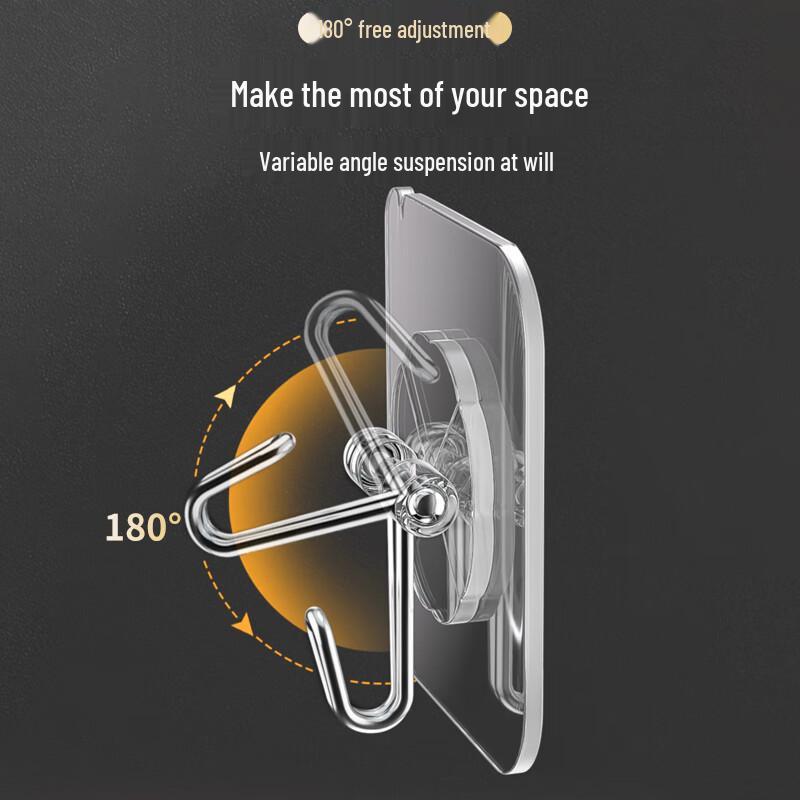 20-Pack Traceless Heavy-Duty Adhesive Hooks