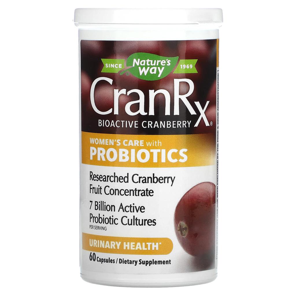 Nature's Way CranRx, Women's Care, Containing Probiotics, 60 Capsules