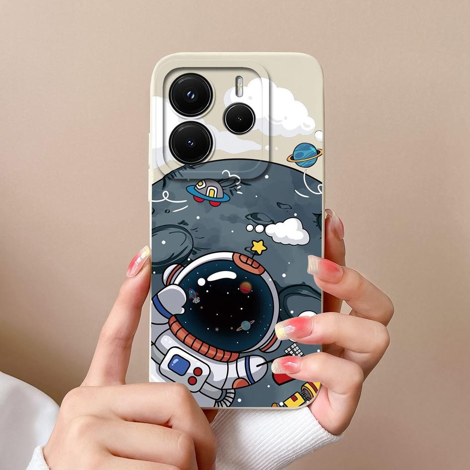 New Case For Redmi Note 11 11S 11E 11T 14 14S 12 12S 12R 12Turbo Pro Plus 4G 5G Fashion Astronaut Pattern Slim Silicone Anti Drop Shell For Redmi Capa
