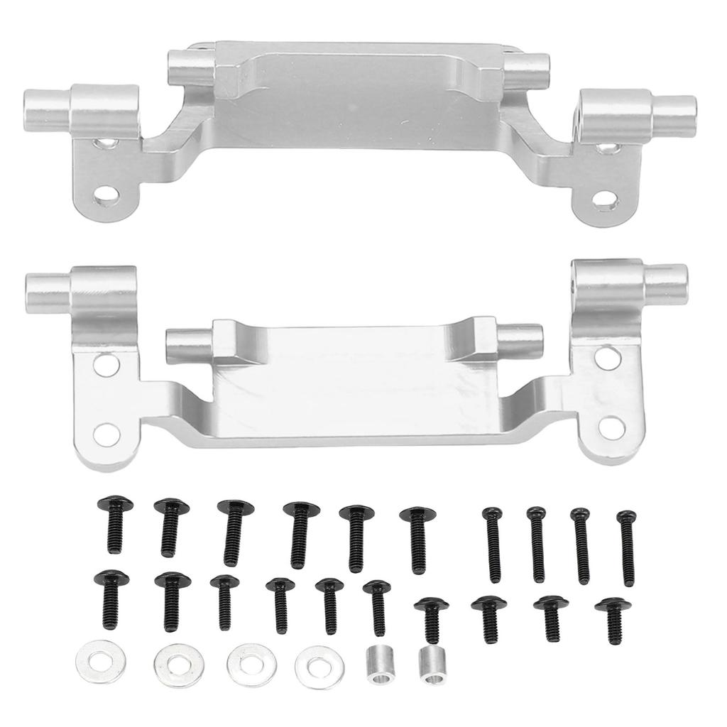 RC Pull Rod Base Set Replacement for MN168 MN78 1 12 Metal Front and Rear Remote Control Car Pull Rod Base Silver