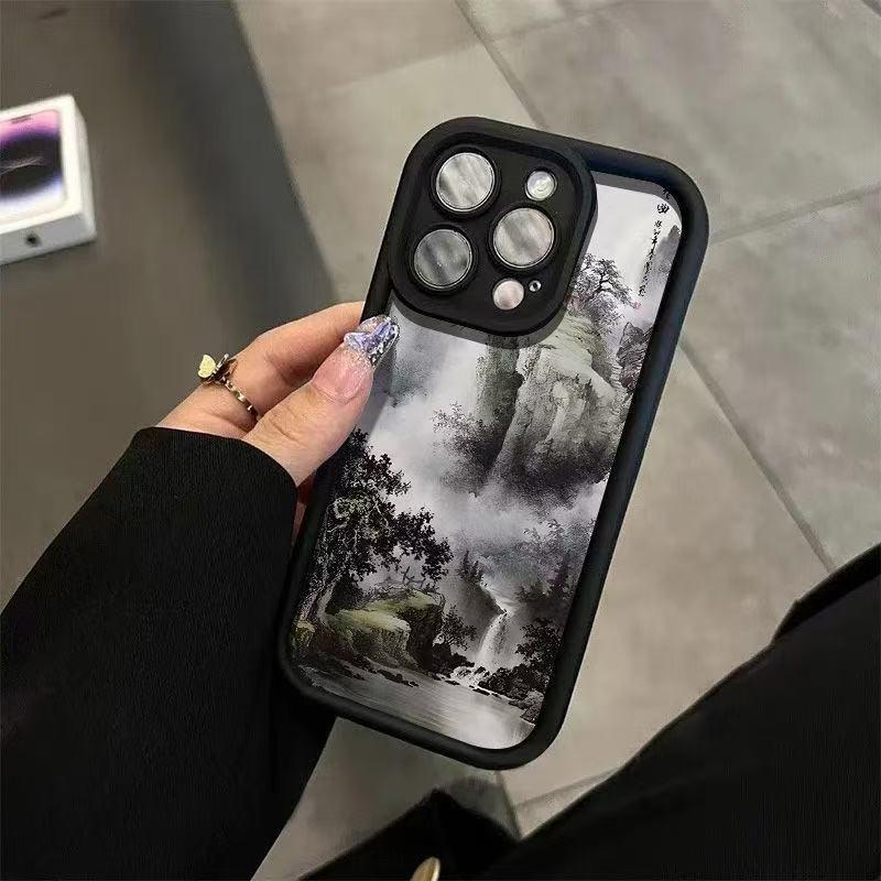 Чехол для iPhone 17 Pro Max с картиной в пейзажном стиле - Совместим с iPhone 13/14/15/16