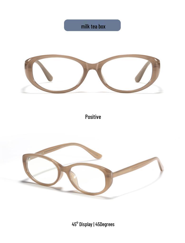 83001 Сверхлегкая ретро оправа для очков из TR90, Готовая для миопии, Защита от синего света, с вставными дужками