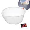 NEIGHBOR CLOWN Colander Bowl for Quickly Washing Rice, Rinse, Drain, and Wash Rice. Deep Colander Bowl for Quick Cooking. Convenient Kitchen Tool with