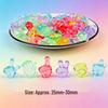 Acrylic Beetle Pendant: Transparent Cartoon Animal Ornament for Kids' Claw Machines and Amusement Park Blind Boxes.