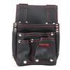 Synthetic Leather Nail Pouch, SSL-K2, 250mm Wide X 310mm High X 120mm Deep, with Back Slit and Belt Loop, Black