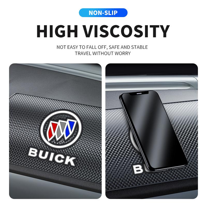 RFG3 Car Non Slip Mat Sticky Anti Slip PVC Pads Accessories For Buick Century Excelle XT Envision Verano Regal Encore Park GL8 GL6