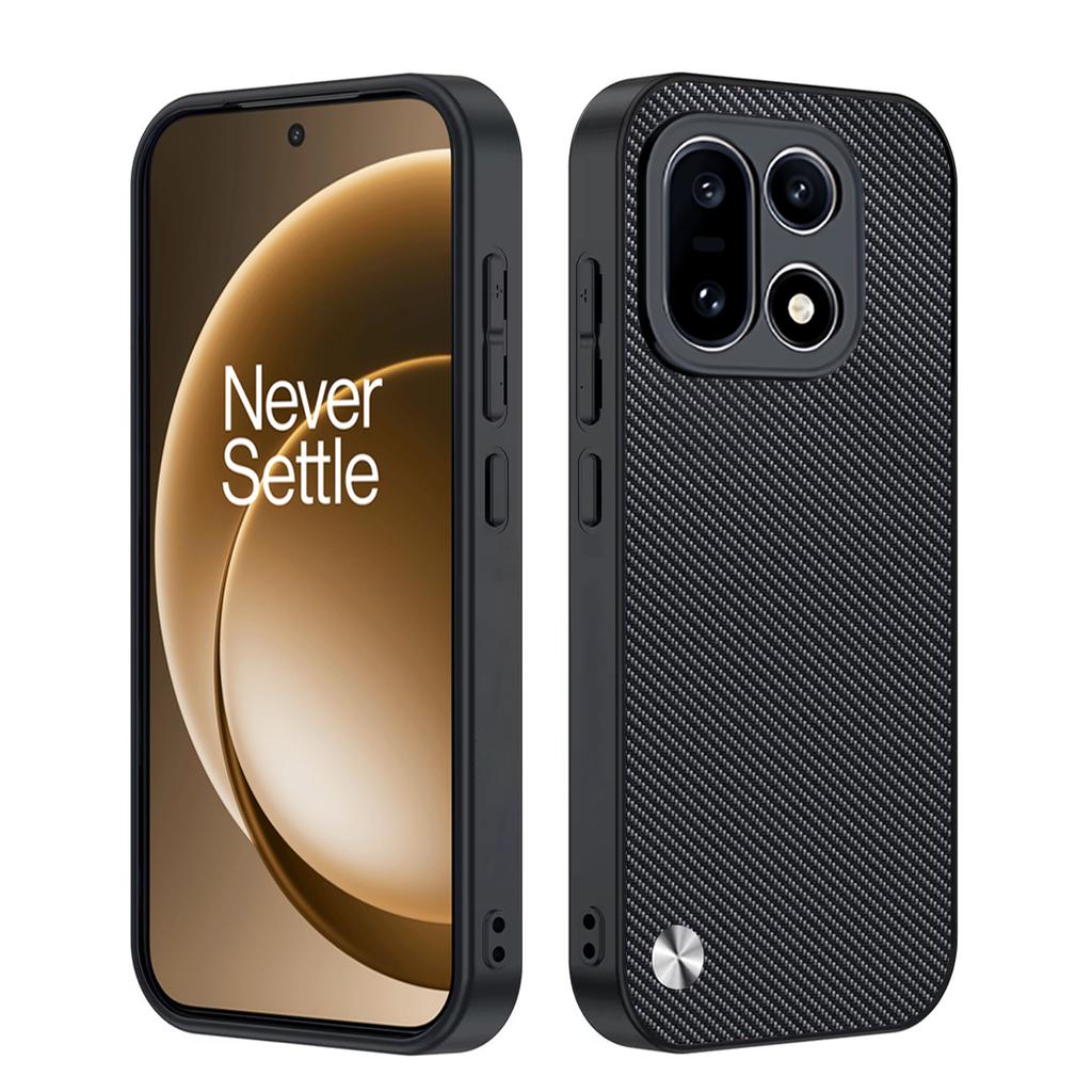 Oneplus Cover 13 For 15 13r 13t 12 11 Case Luxury Fiber Texture Puleather Full Protection Shockproof Phone Capa Funda