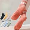 Yoga Socks Women Professional Silicone Non-slip Pilates Socks Casual Striped Cotton Indoor Floor Gym Fitness Dance Sports Socks