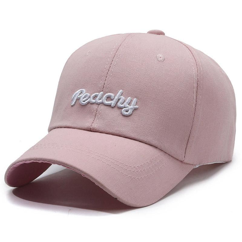 Fashionable Cotton Baseball Cap Featuring Cool Letter Embroidery For Street Style