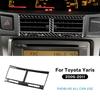 Real Soft Carbon Fiber Sticker For Toyota Yaris 2006 2007 2008 2009 2010 2011 LHD RHD Car Central Control Air Outlet Accessories