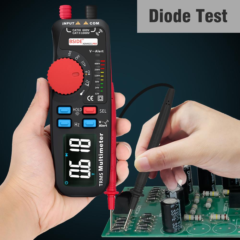 ADM92CL PRO Мини Мультиметр TRMS Двойной Режим Напряжение AC DC Ток Сопротивление Диод Емкость Частотомер 6000