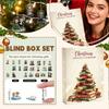 Рождественский адвент-календарь, 24-дневный адвент-календарь, праздничная коллекция для обратного отсчета, коробка-подвеска, подходит для рождественских подарков-сюрпризов