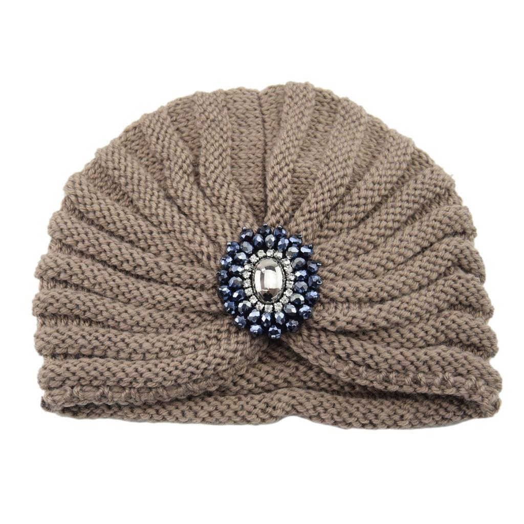 Индейская шляпа, Вязаная, Застежка, Декоративная шляпа, Шерстяная шляпа, Кристальная шапка-пуловер, Богемная, Носок