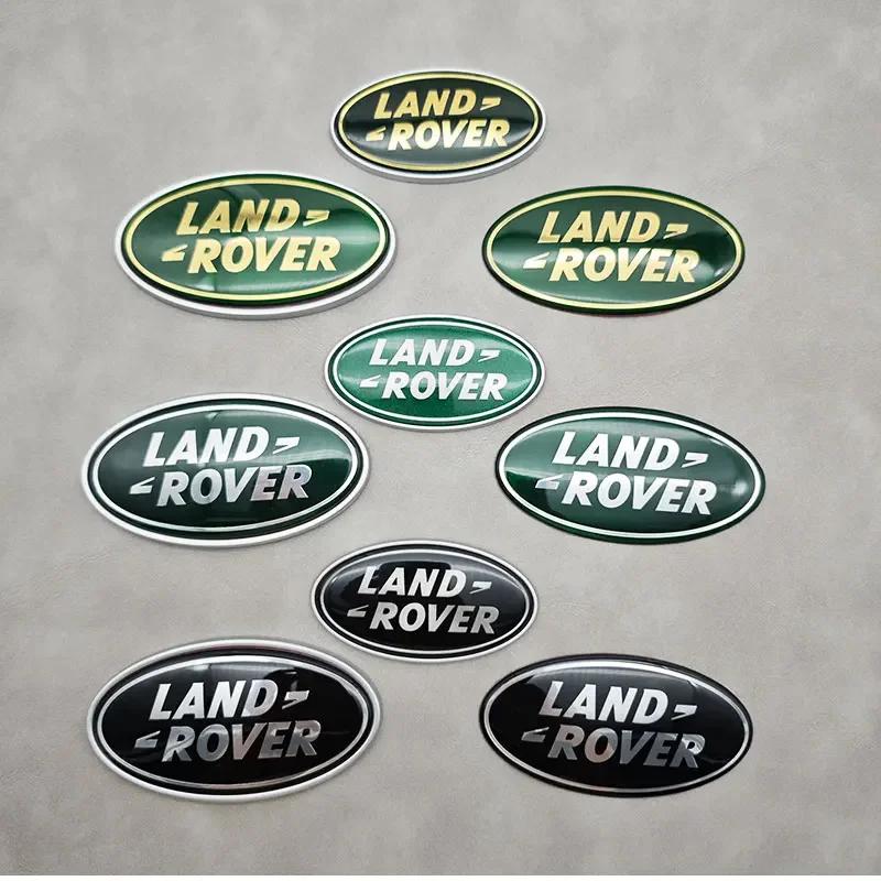 Car Front Grille Emblem Rear trunk Logo Badge Sticker Accessories For Land Rover Discovery 2 3 4 Range Rover Freelander SVR XS1