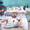 3PCS Football Player Kane  Bedding set,Ideal for1pc Duvet Cover And 2pcs Pillowcases Perfect for Christmas gift,Ideal for Bedroom, Dormitory