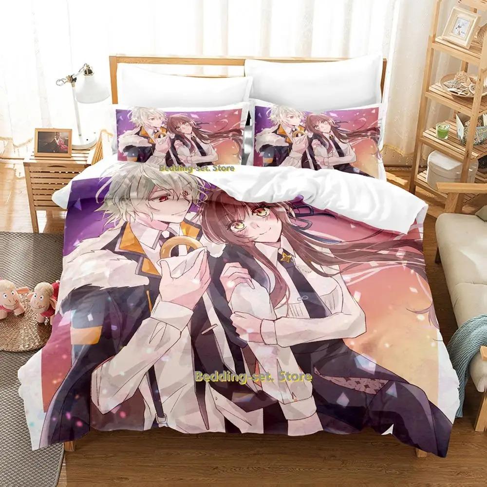 Новый комплект постельного белья Collar x Malice Single Twin Full Queen King Size Bed Set Adult Kid Bedroom Duvetcover Sets Anime lit