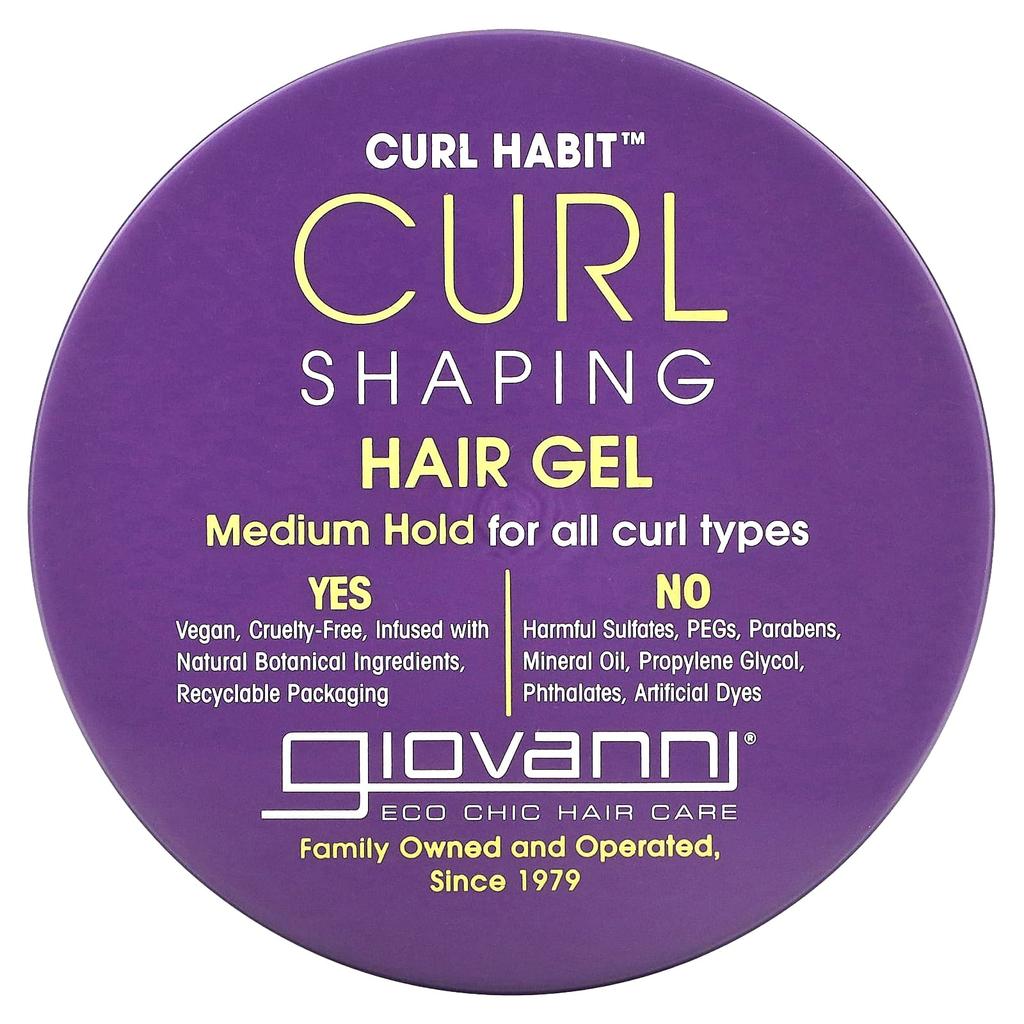 Giovanni Curl Habit, Гель для придания формы локонам, средняя фиксация для всех типов локонов, 10,5 жидких унций (310 мл)