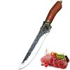 Ручной кованый нож для обвалки Нож мясника Острый нож для нарезки Кухонный нож из нержавеющей стали Кухонные ножи